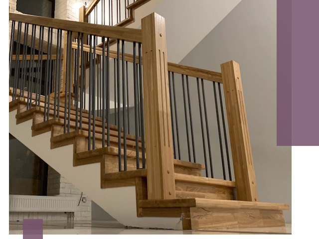 Реставрация деревянных и металлических лестниц в Ейске