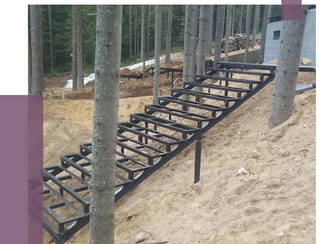 Монтаж металлических лестниц в Ейске от 13655 руб. 