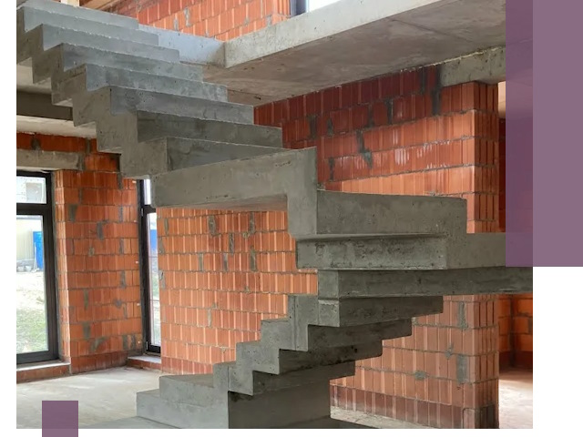 Изготовление бетонных лестниц под ключ в Ейске