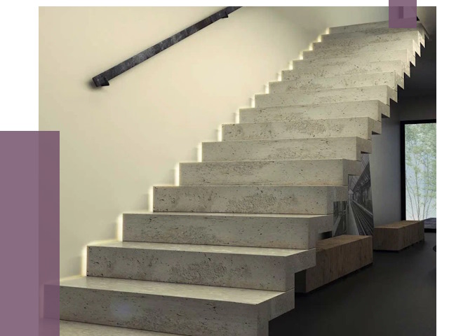 Облицовка бетонных лестниц в Ейске от 4638 руб/м2 