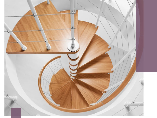 Изготовление винтовых лестниц под ключ в Ейске