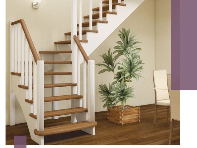 Г-образные лестницы под ключ в Ейске — изготовление и монтаж