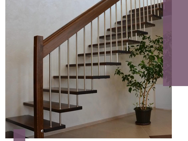 Лестницы на больцах под ключ в Ейске – изготовление и монтаж