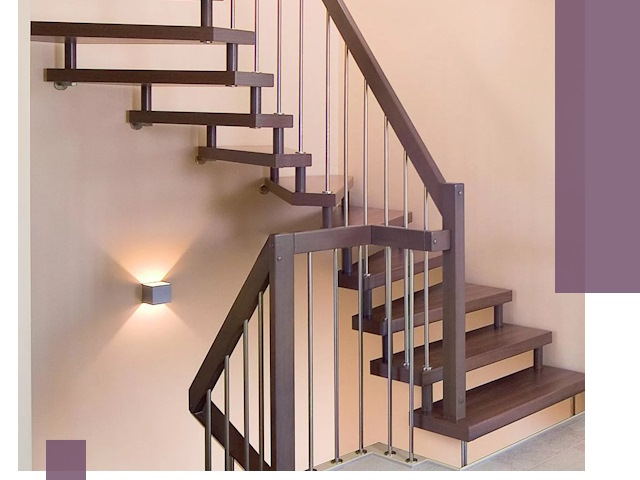 Изготовление лестниц на больцах в Ейске под ключ