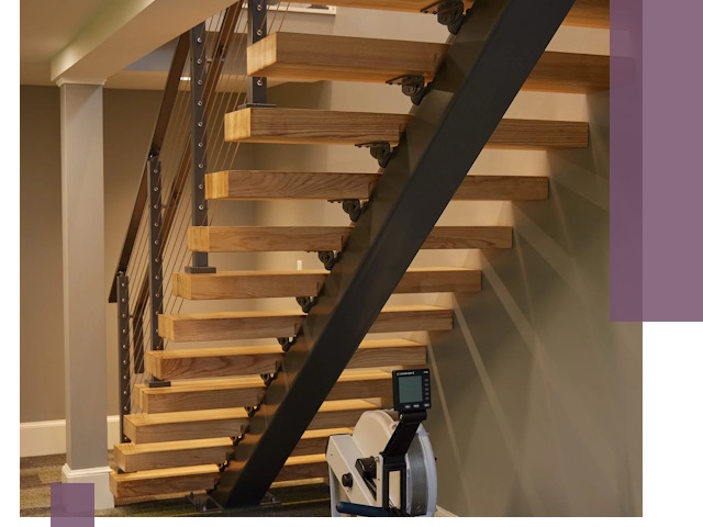 Лестницы на монокосоурах под ключ в Ейске - изготовление и монтаж