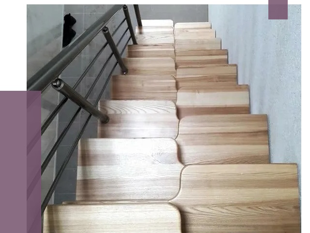 Лестницы гусиный шаг в Ейске от 13140 руб. под ключ | ПРОЛЁТ-Еск