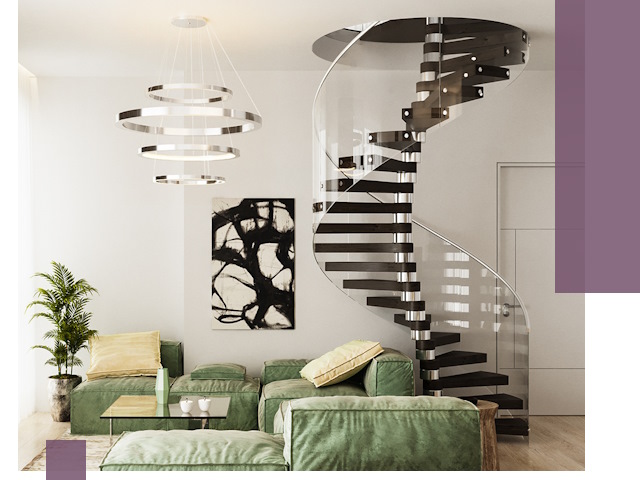 Лестницы для двухуровневой квартиры в Ейске — изготовление и монтаж