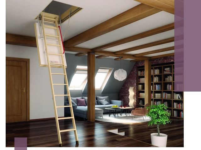 Чердачные лестницы под ключ в Ейске: изготовление и монтаж