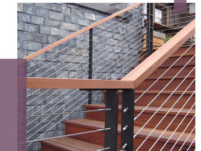 Тросовые перила под ключ в Ейске от 7833 руб. 