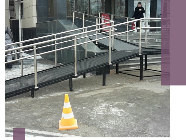 Стационарные пандусы под ключ в Ейске — изготовление и монтаж