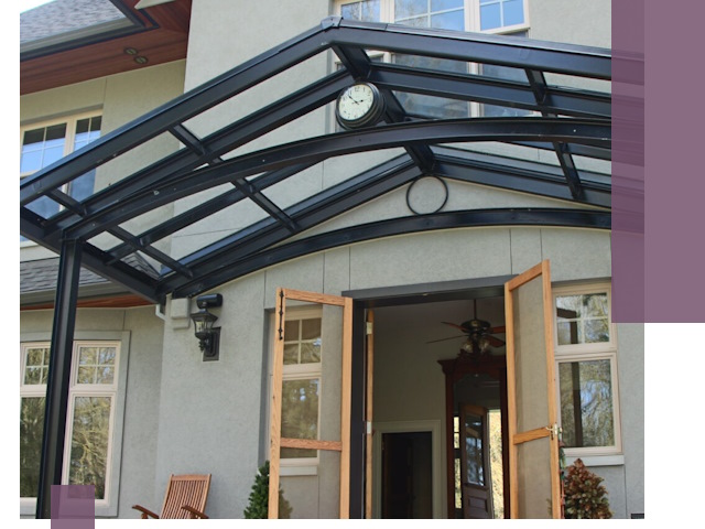 Изготовление и монтаж навесов и козырьков в Ейске