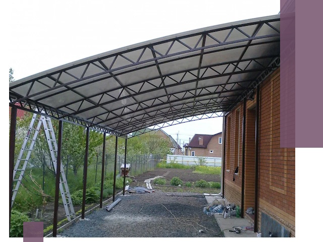 Профессиональный монтаж навесов под ключ в Ейске