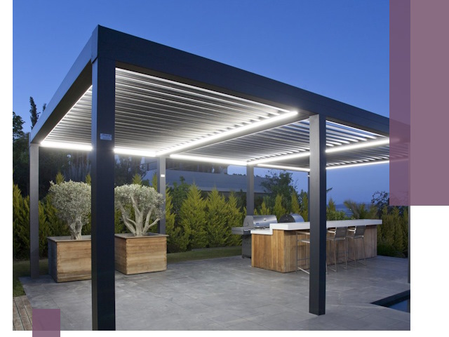 Навесы отдельно стоящие под ключ в Ейске из металла и поликарбоната