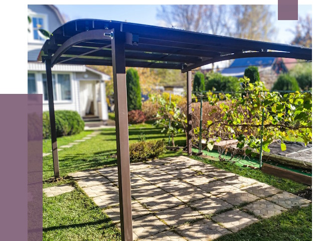 Навесы для дачи в Ейске от 12831 руб. под ключ — ПРОЛЁТ-Еск