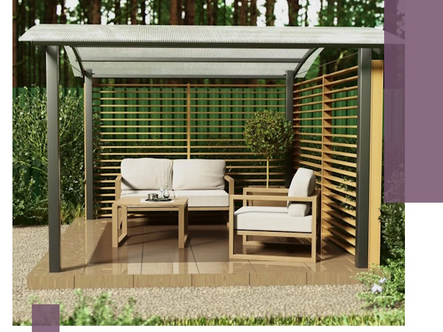 Навесы для дачи в Ейске: изготовление, монтаж и демонтаж