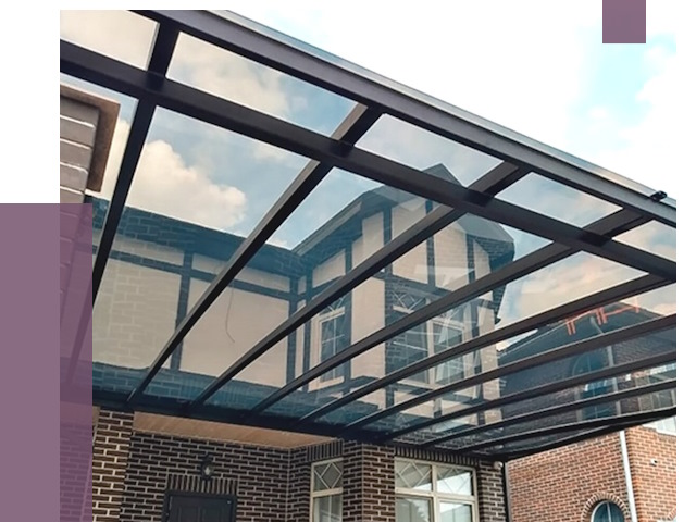 Навесы из поликарбоната в Ейске от 8678 руб. под ключ — ПРОЛЁТ-Еск