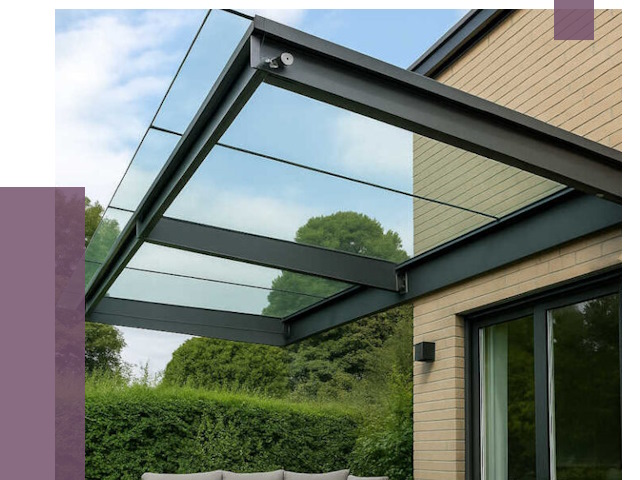 Стеклянные навесы и козырьки в Ейске от 12367 руб.