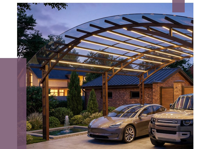 Металлические навесы в Ейске от 12779 руб. под ключ — ПРОЛЁТ-Еск