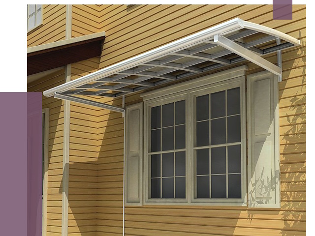 Козырьки над окнами в Ейске от 7678 руб. — монтаж, покупки | ПРОЛЁТ-Еск