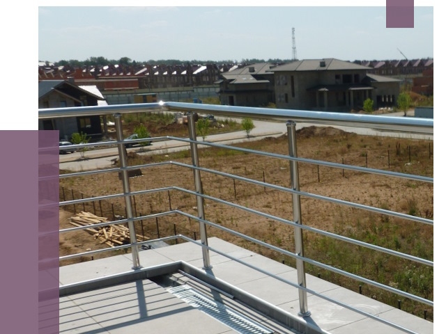 Парапеты из нержавеющей стали в Ейске от 8039 руб. за м² | ПРОЛЁТ-Еск