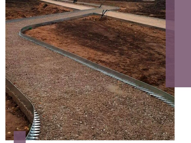 Металлические бордюры под ключ в Ейске — изготовление и монтаж