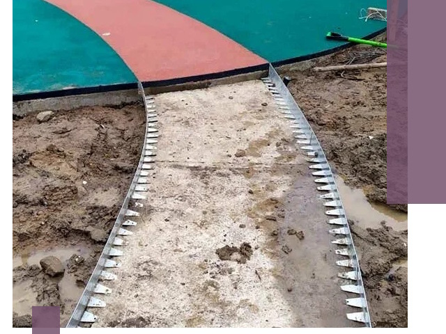 Металлические бордюры для дорожек в Ейске — монтаж и изготовление