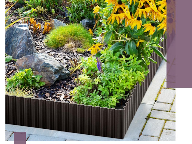 Металлические бордюры для клумб в Ейске — производство и монтаж