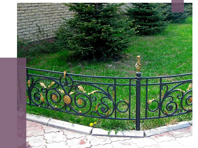 Кованые газонные ограждения в Ейске от 7678 руб. — ПРОЛЁТ-Еск